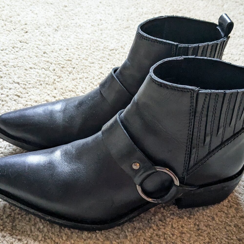 Black Able ankle boots, size 8